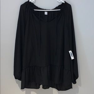 Old Navy Black Blouse XXL W/ Tag!